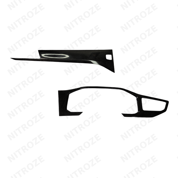 Volkswagen Virtus Carbon Fibre Dashboard Overlay | 2-Piece Set