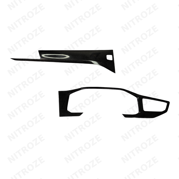 Volkswagen Virtus Carbon Fibre Dashboard Overlay | 2-Piece Set