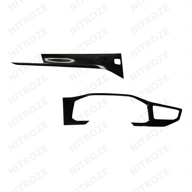Volkswagen Virtus Carbon Fibre Dashboard Overlay | 2-Piece Set