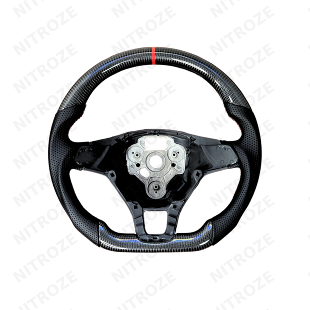 Volkswagen Polo Carbon Fibre Steering Wheel | Perforated Leather