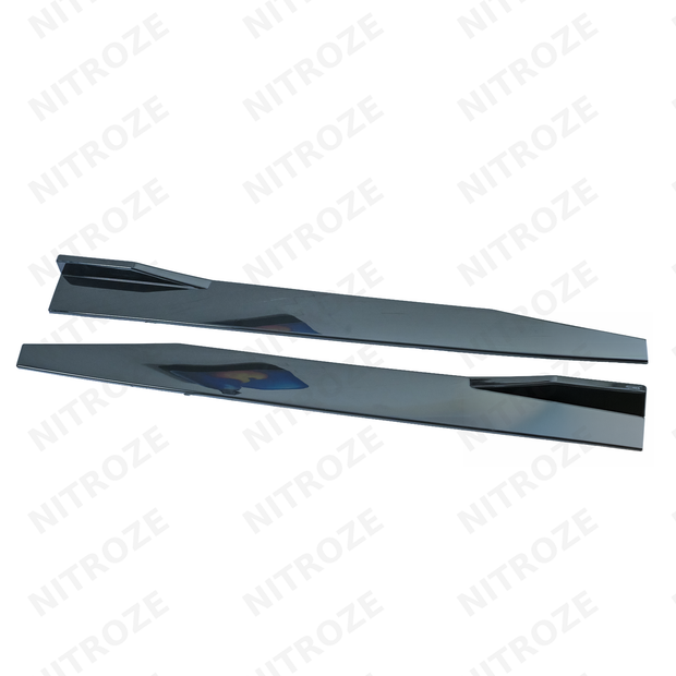 5 Piece Front Splitter & Side Skirt Kit | Gloss Black | Universal Fit