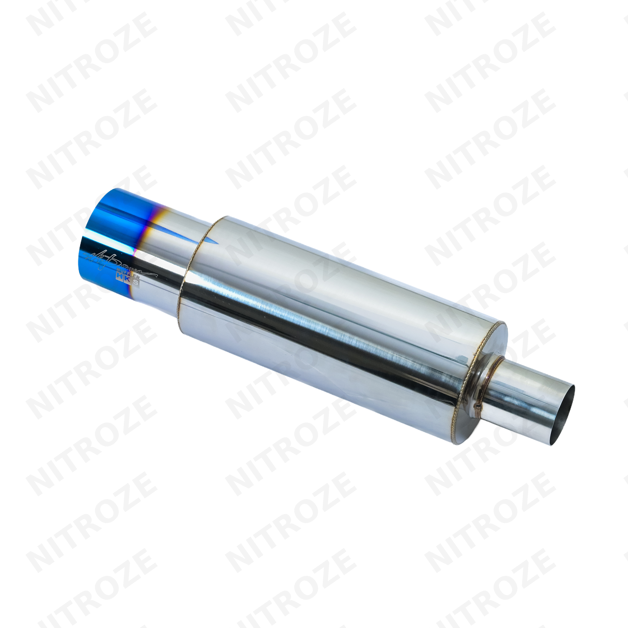 HKS-Style Burnt Tip Exhaust Muffler | Universal
