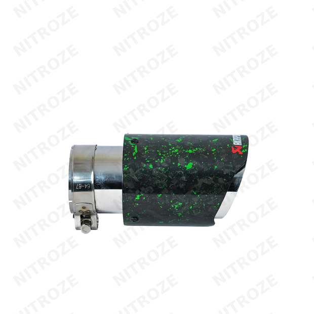 Akrapovic Style Forged Carbon Exhaust Tip | Universal