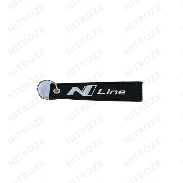 Motorsport-Style Embroidered Jet Tag Keychain | Universal
