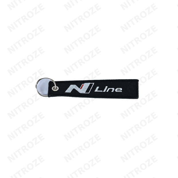 Motorsport-Style Embroidered Jet Tag Keychain | Universal