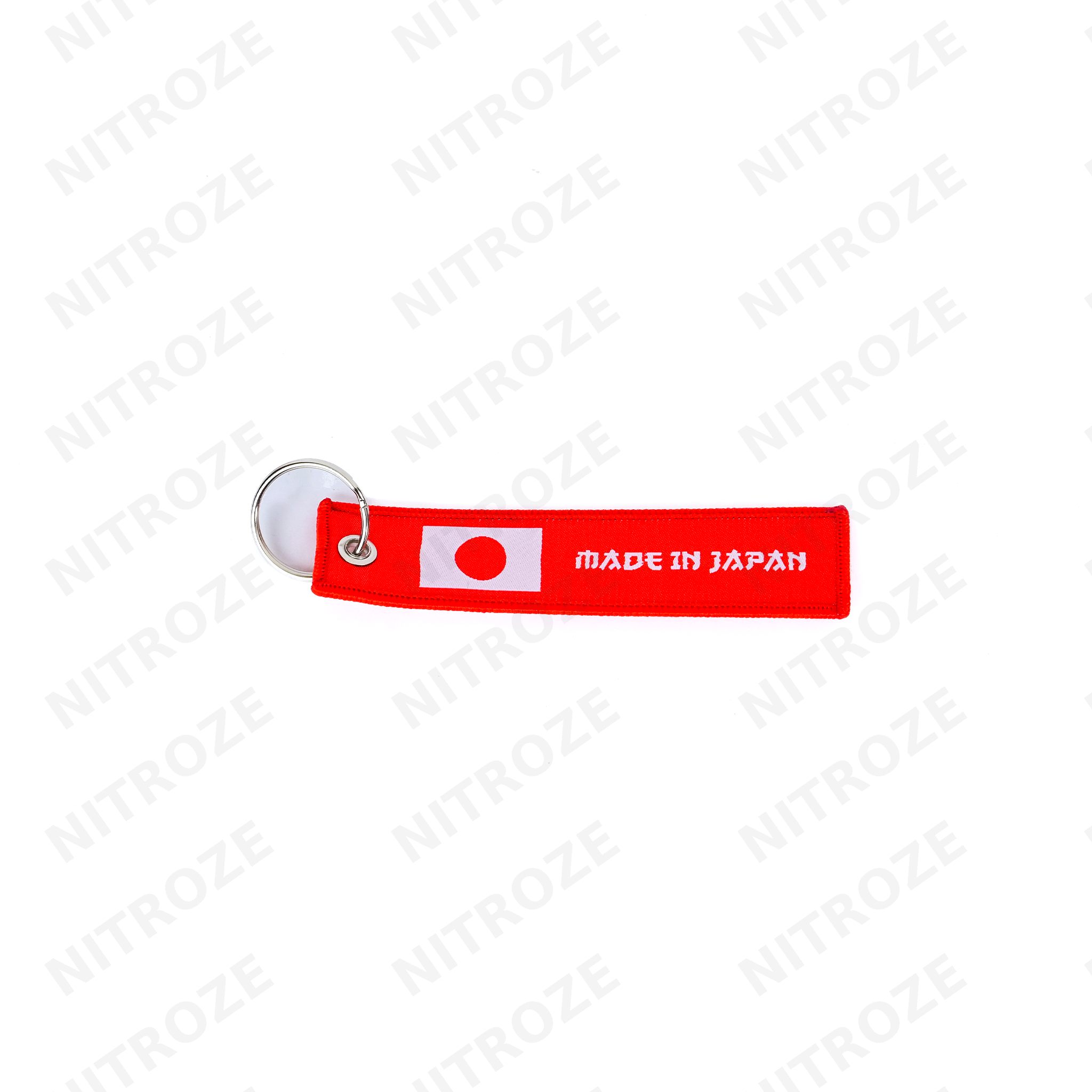 Motorsport-Style Embroidered Jet Tag Keychain | Universal