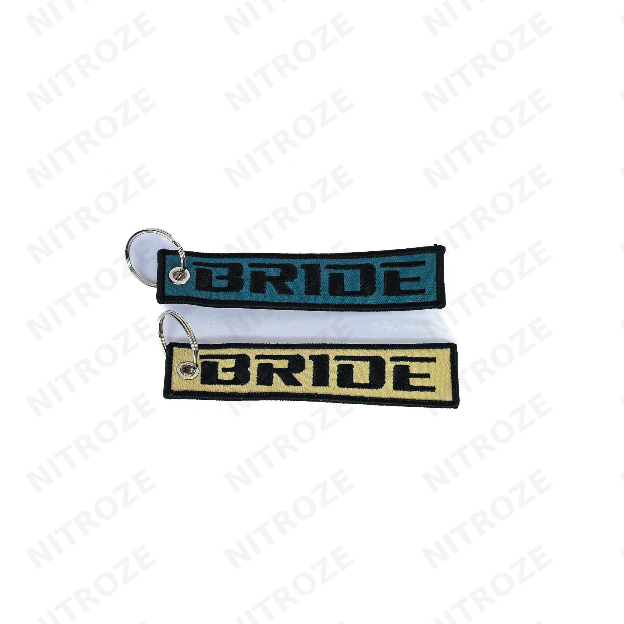Motorsport-Style Embroidered Jet Tag Keychain | Universal