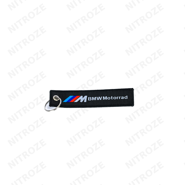 Motorsport-Style Embroidered Jet Tag Keychain | Universal