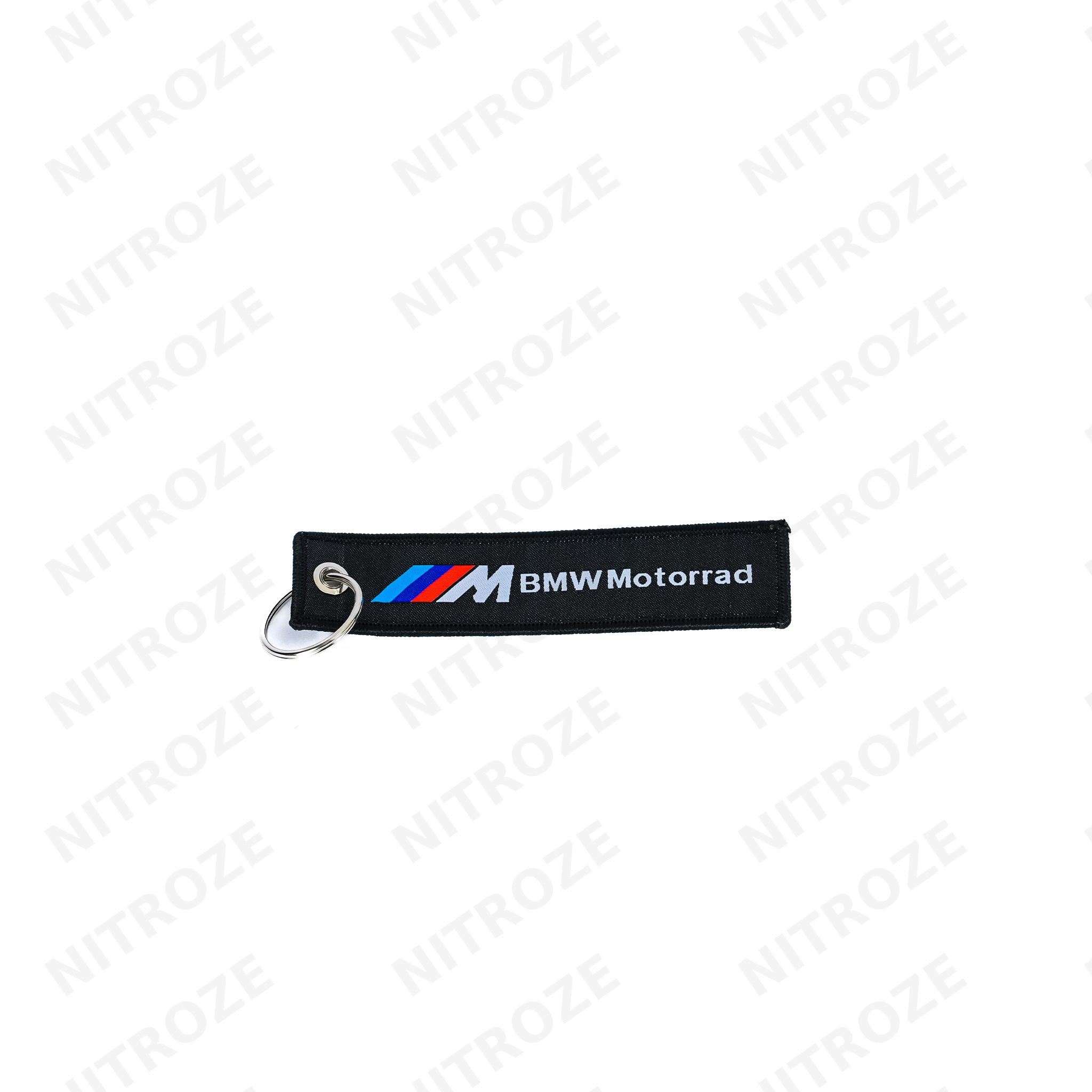 Motorsport-Style Embroidered Jet Tag Keychain | Universal