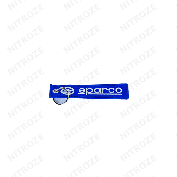 Motorsport-Style Embroidered Jet Tag Keychain | Universal