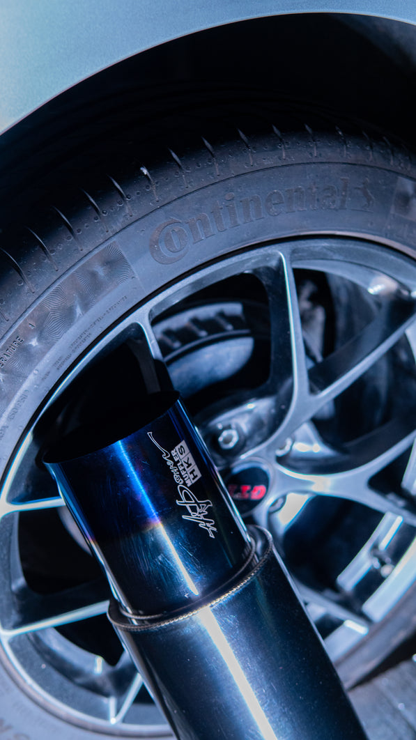 HKS-Style Burnt Tip Exhaust Muffler | Universal