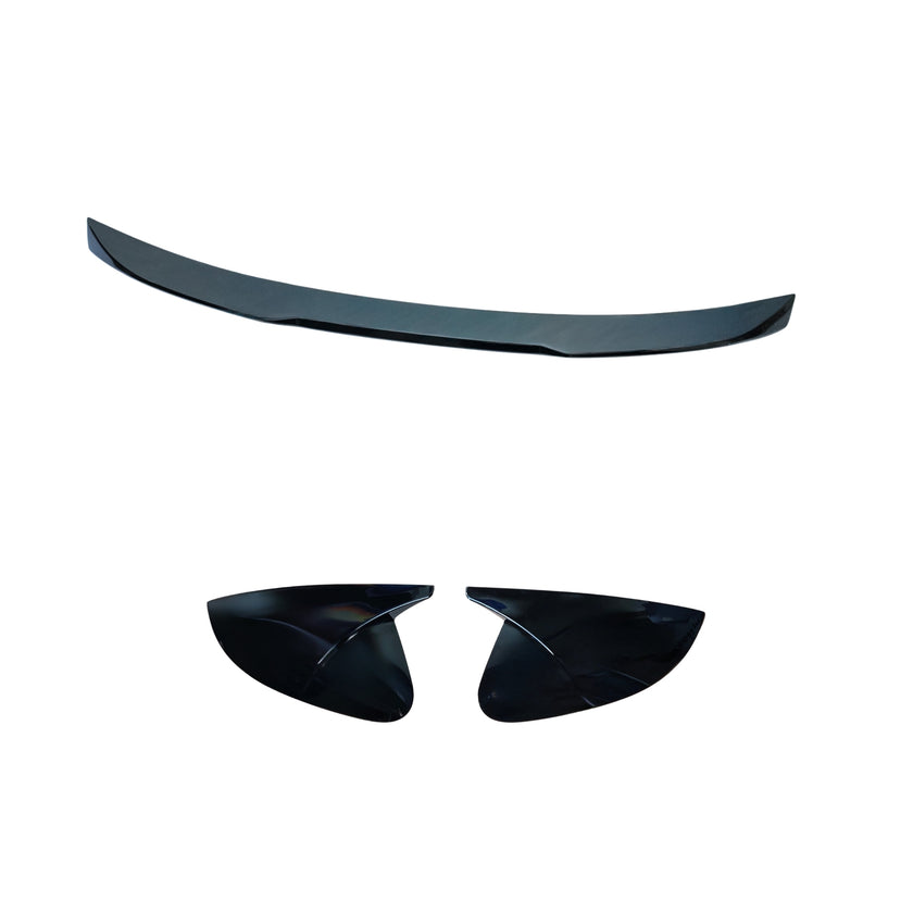 Volkswagen Virtus Exterior Bundle – M4/PSM Spoiler + Mirror Covers